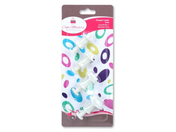Cake-Masters kurabiye kalıbı + damga oval 4'lü set