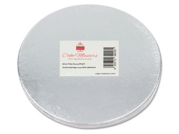 Cake-Masters Silver Plate 25cm shiny silver 6 pieces