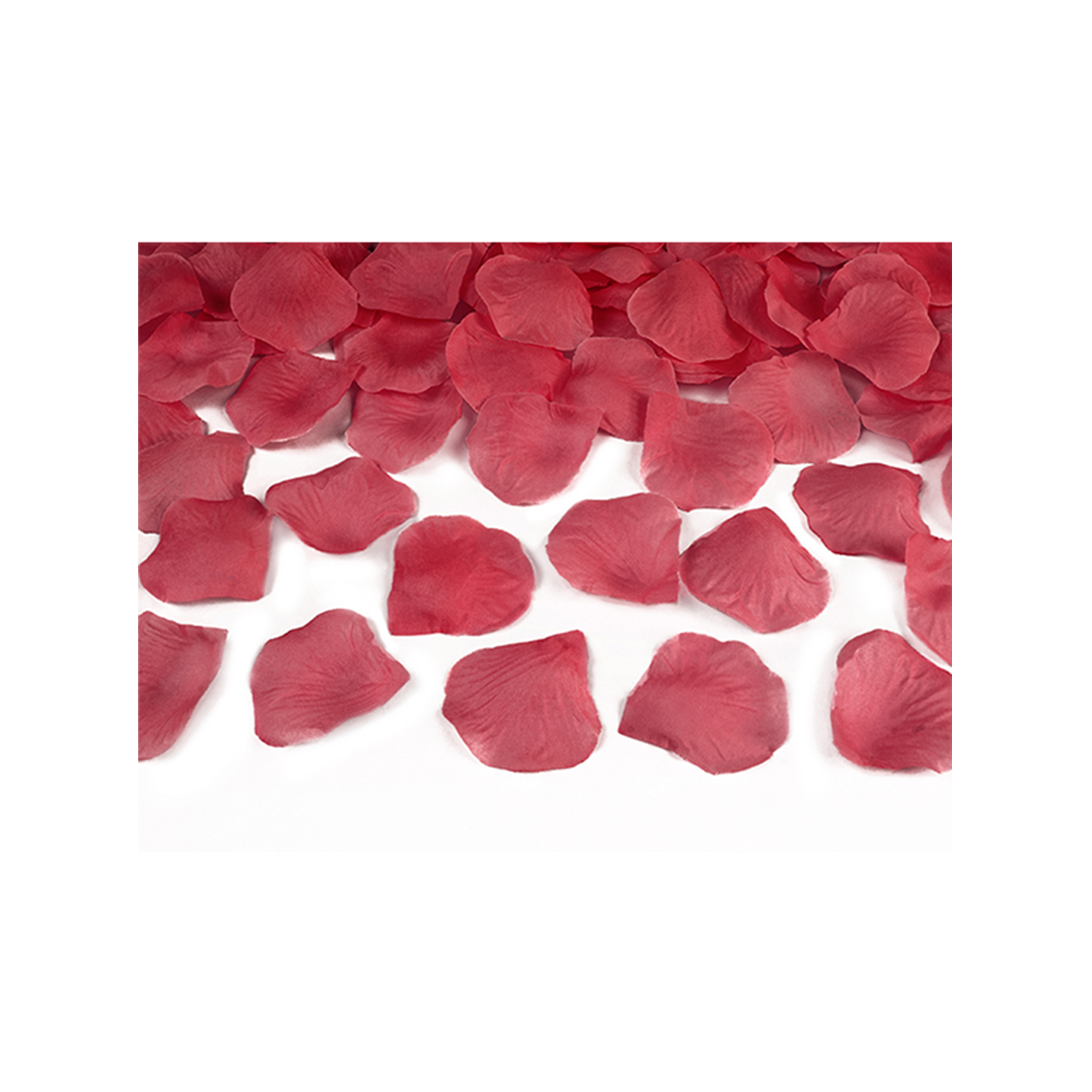 1 confetti cannon - 40cm - rose petals - red