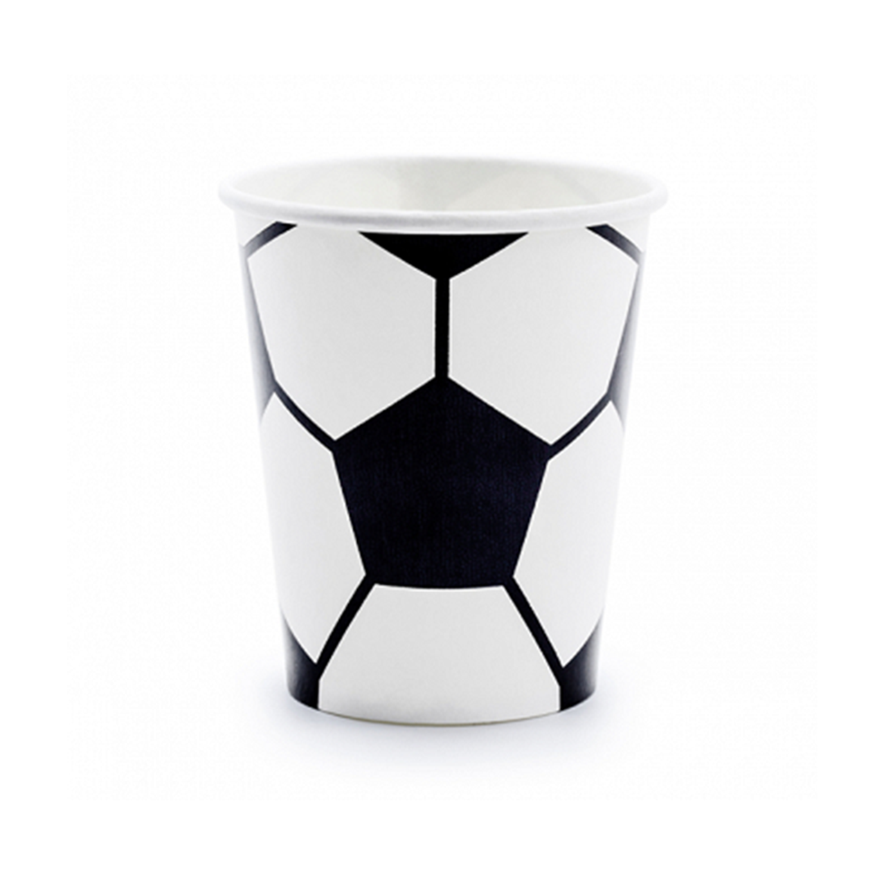 6 Pappbecher Trend - 220ml - Football