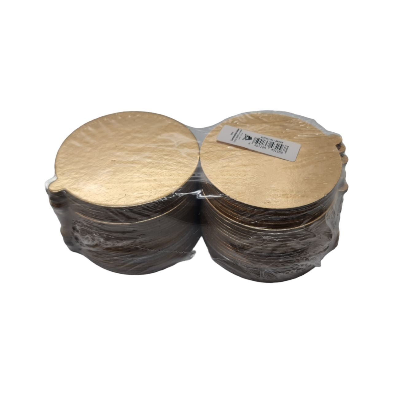 Tortenuntersetzer zweiseitig – GOLD-SILBER spiegelnd – rund – 10 cm Ø