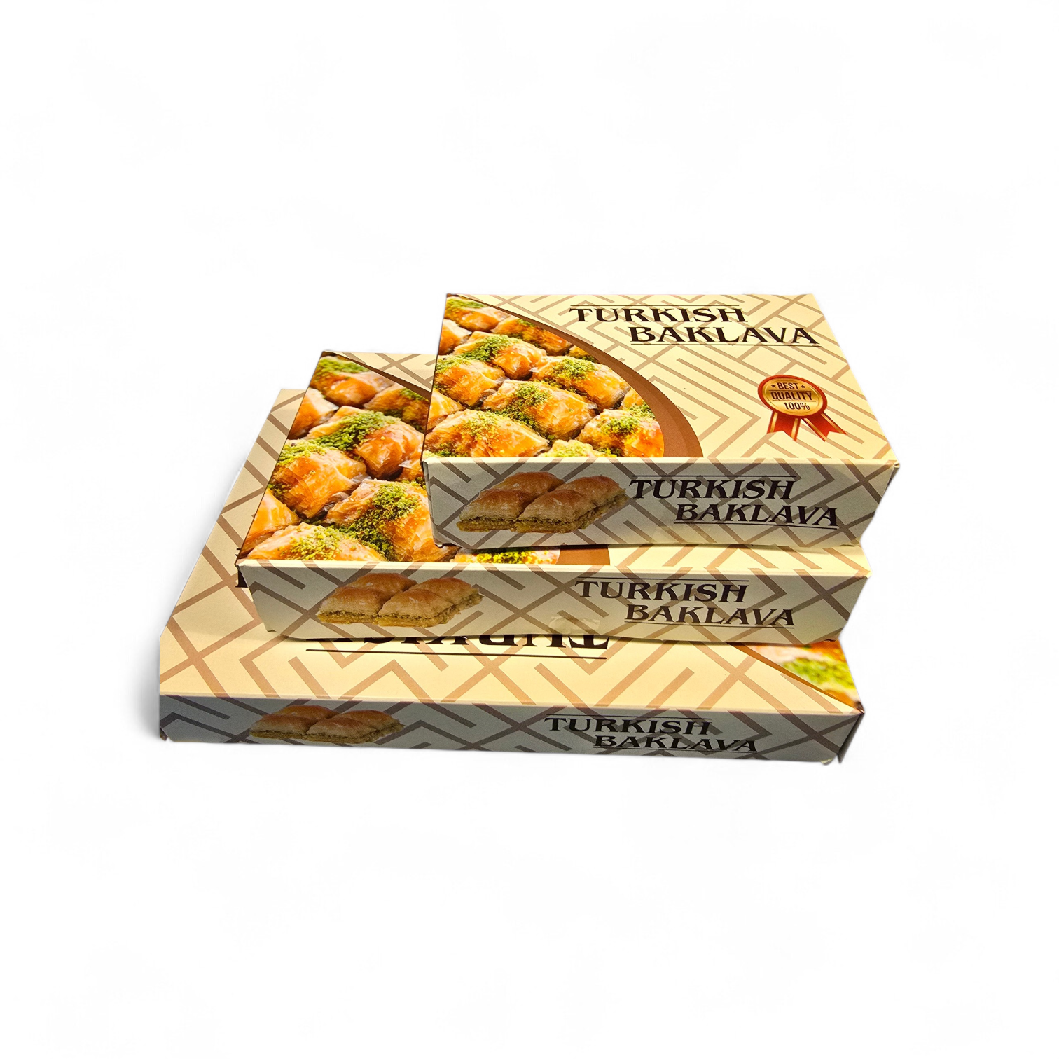 Baklava kartons wählbar Faltschachteln für 1000g Baklava Kartons 100stck.