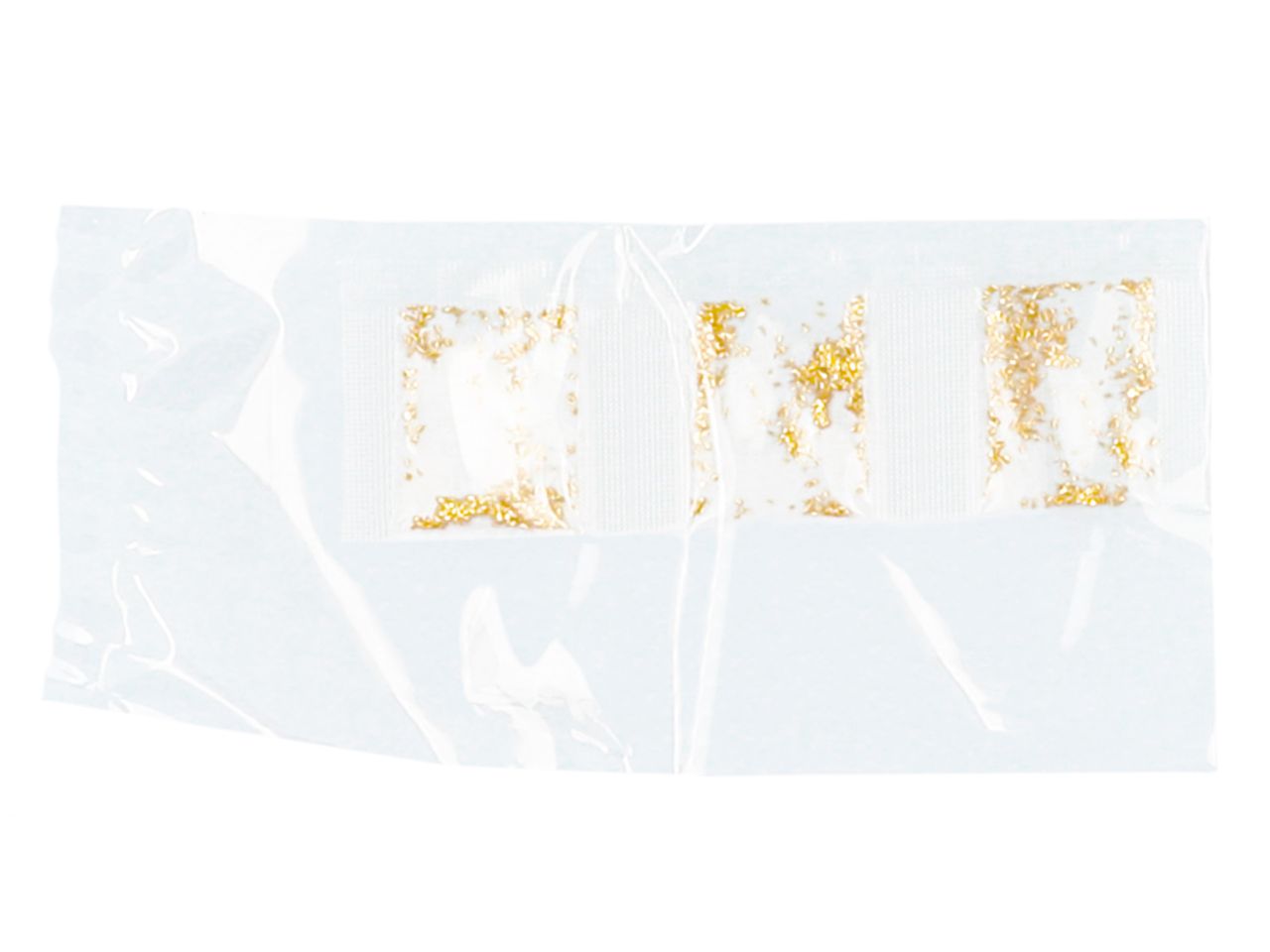 Minibeutel Flitter grob gold 3er Pack