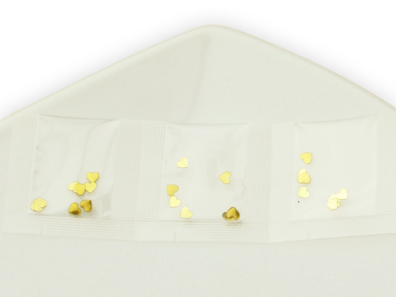 CM Basics Minibeutel Herz gold 3er Pack