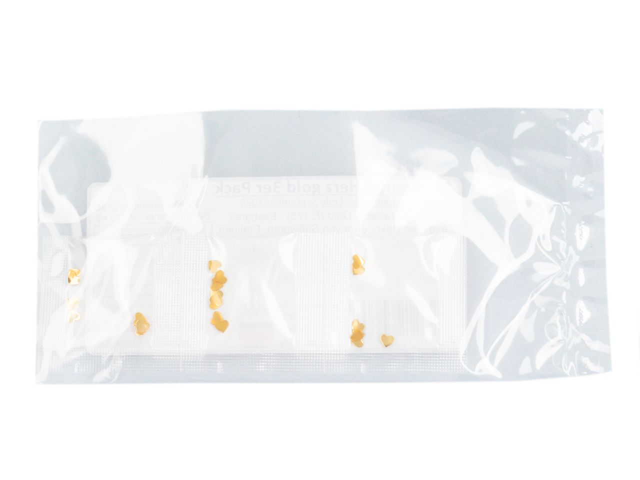 CM Basics Minibeutel Herz gold 3er Pack