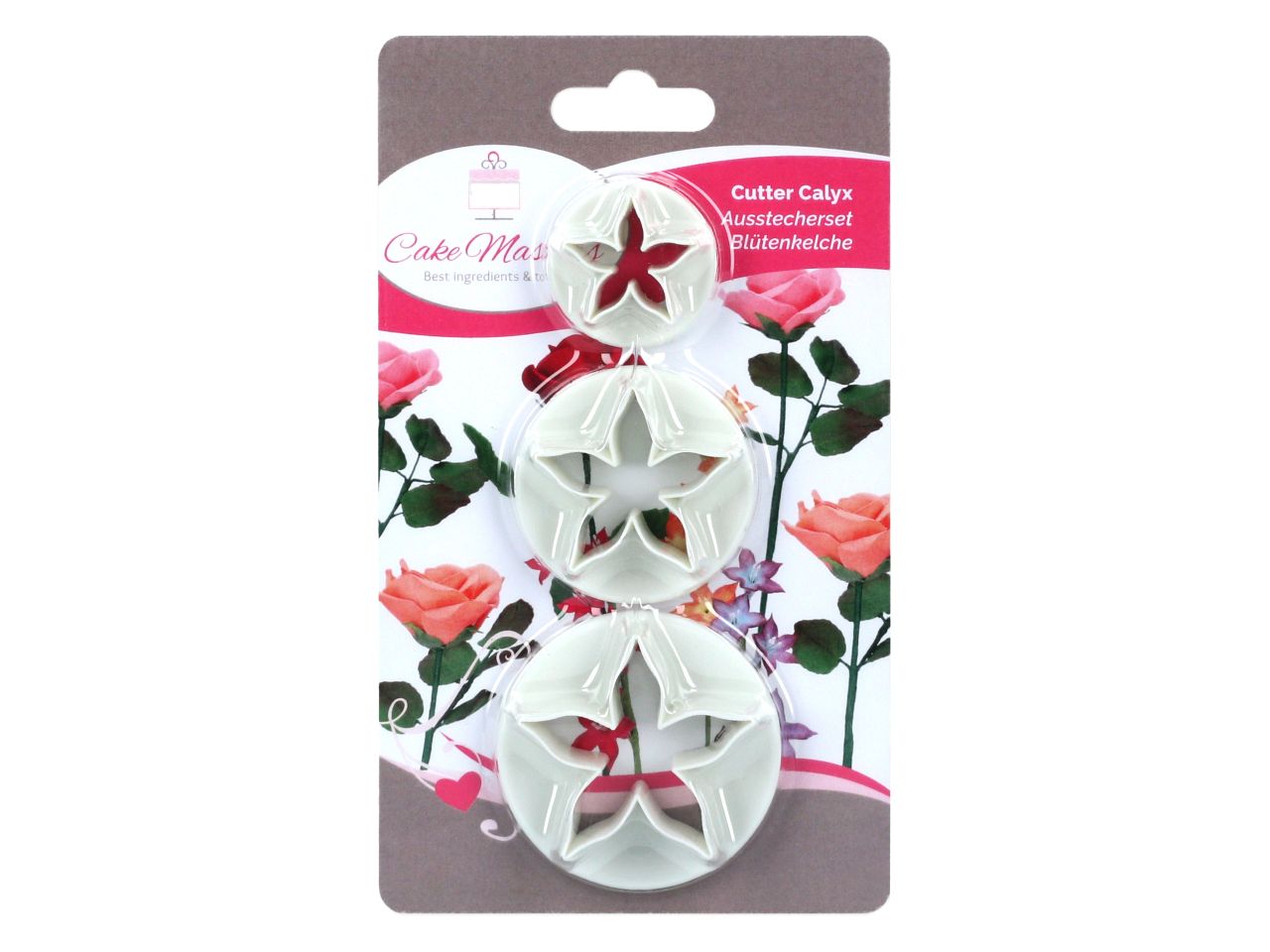 Cake-Masters flower cup cutter set of 3
