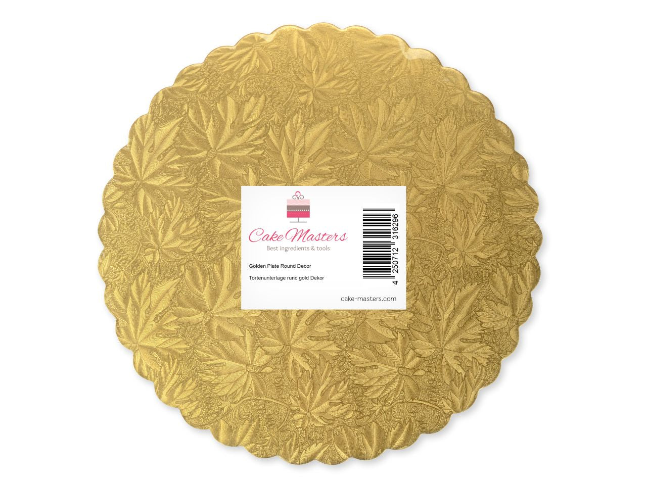 Cake-Masters Cakeboard 34cm gold 2 Stück