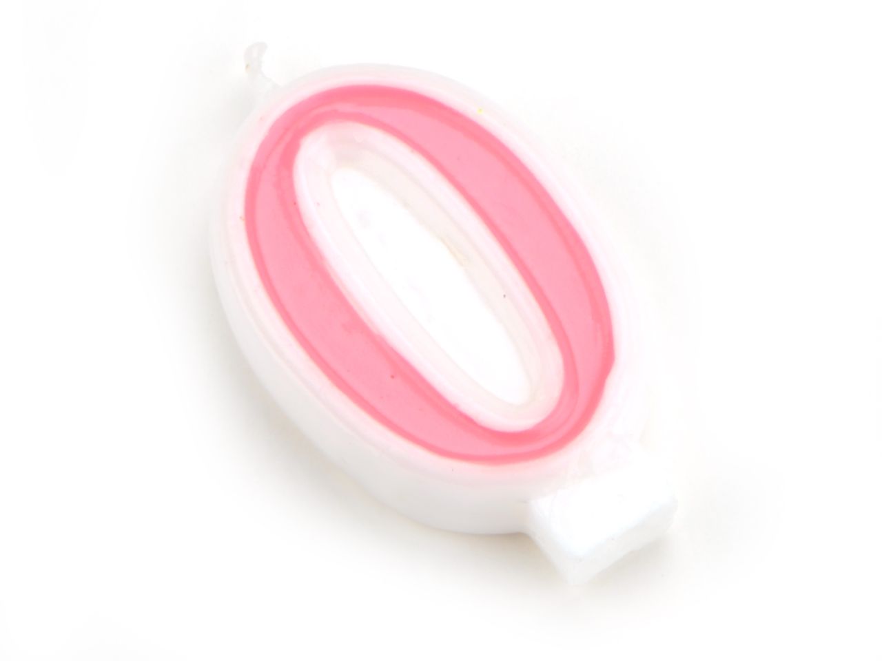 Pati-Versand pink number candle 0