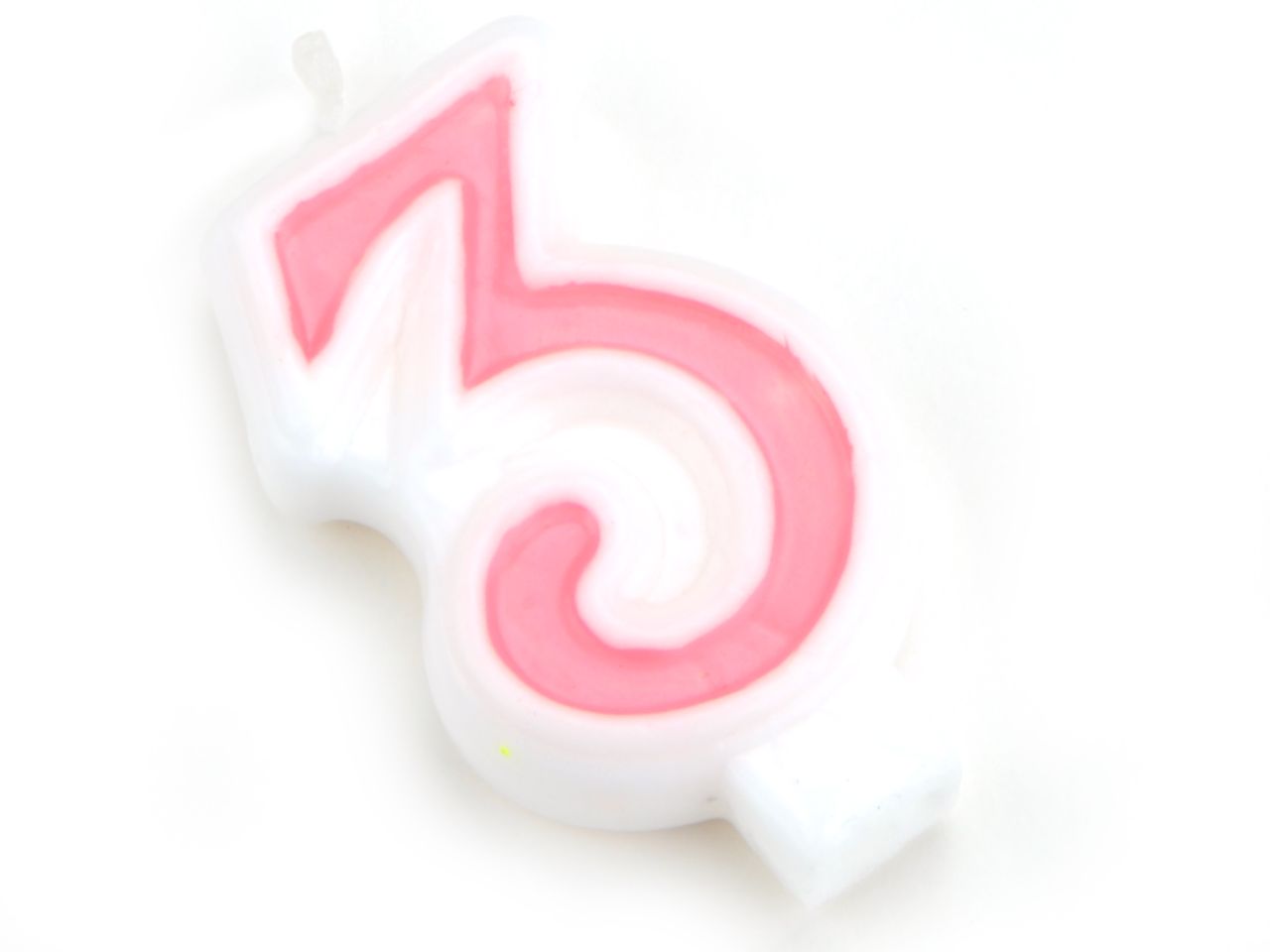 Pati-Versand pink number candle 3