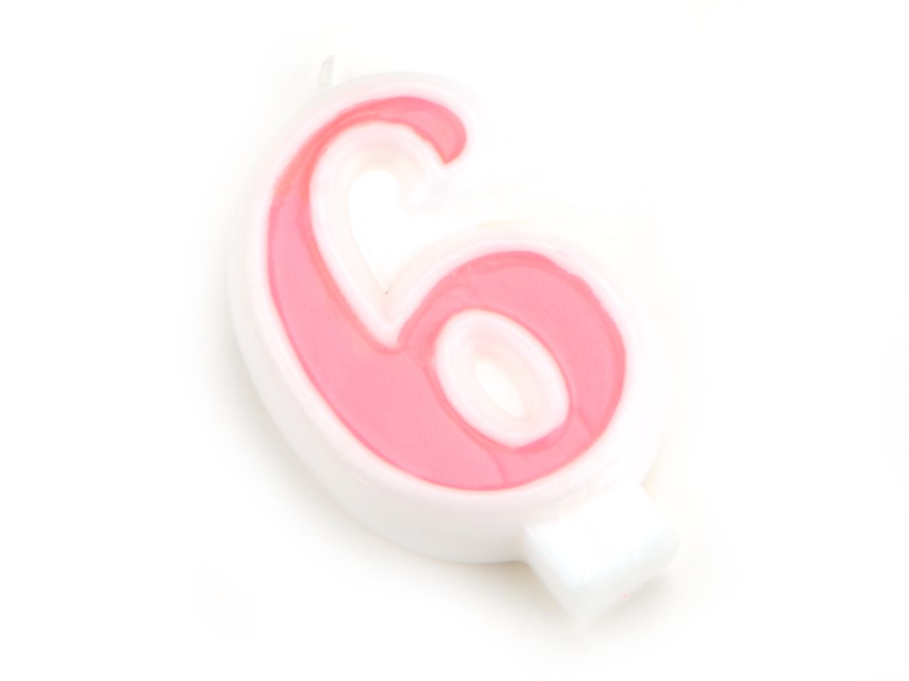 Pati-Versand Zahlenkerze rosa 6