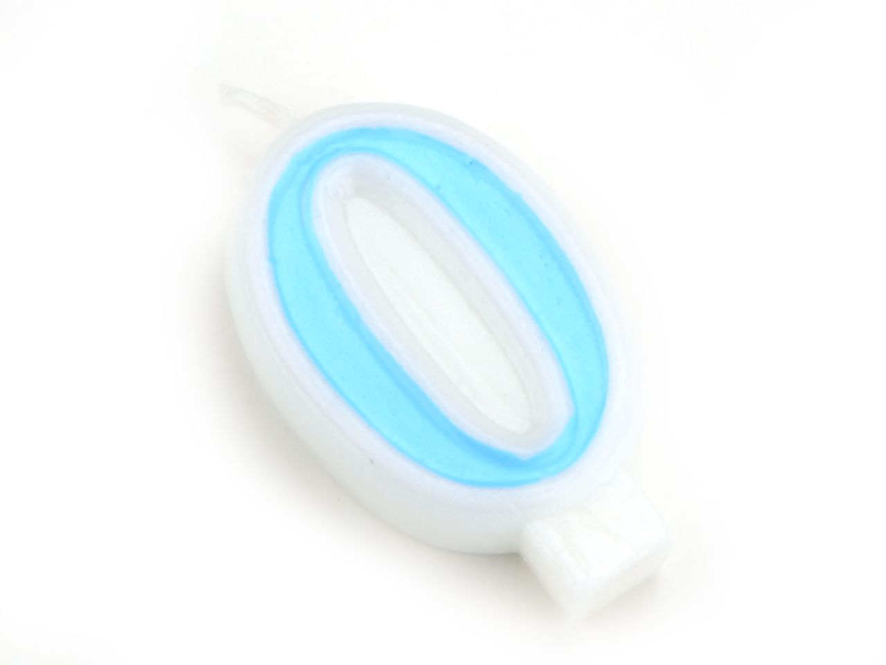 Pati-Versand number candle blue 0