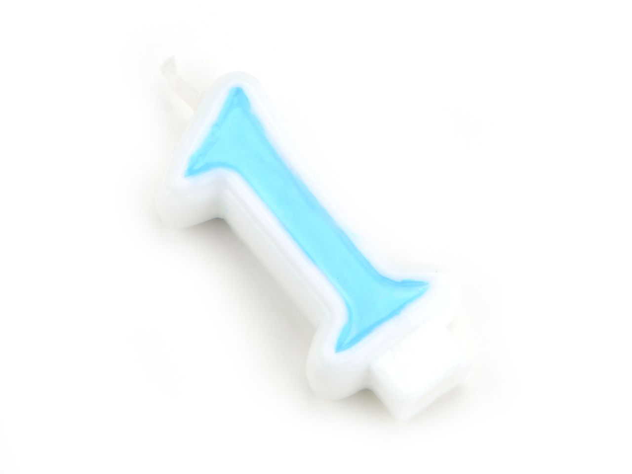 Pati-Versand number candle blue 1