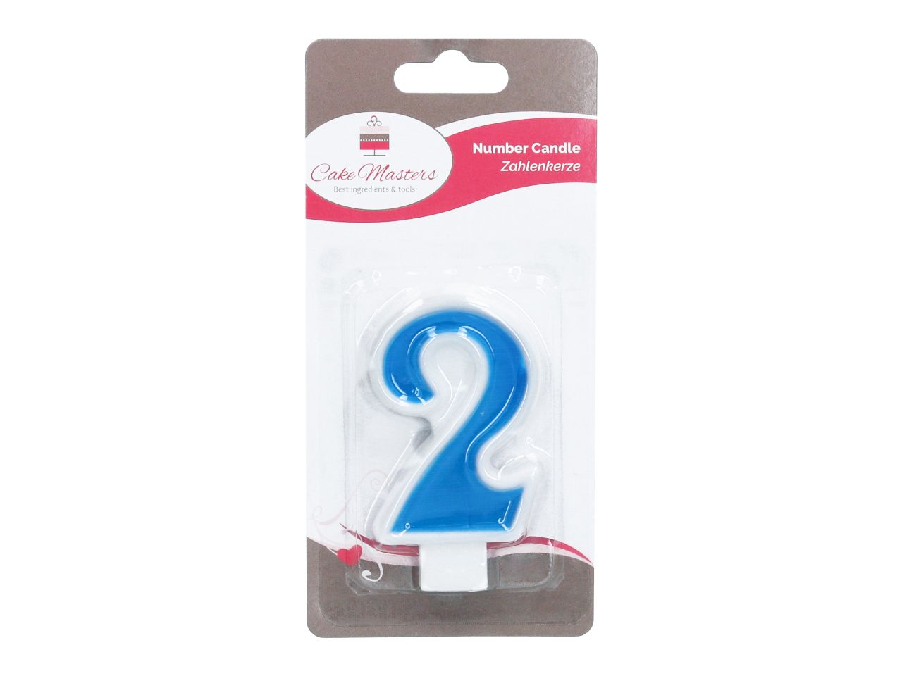 Pati-Versand number candle blue 2