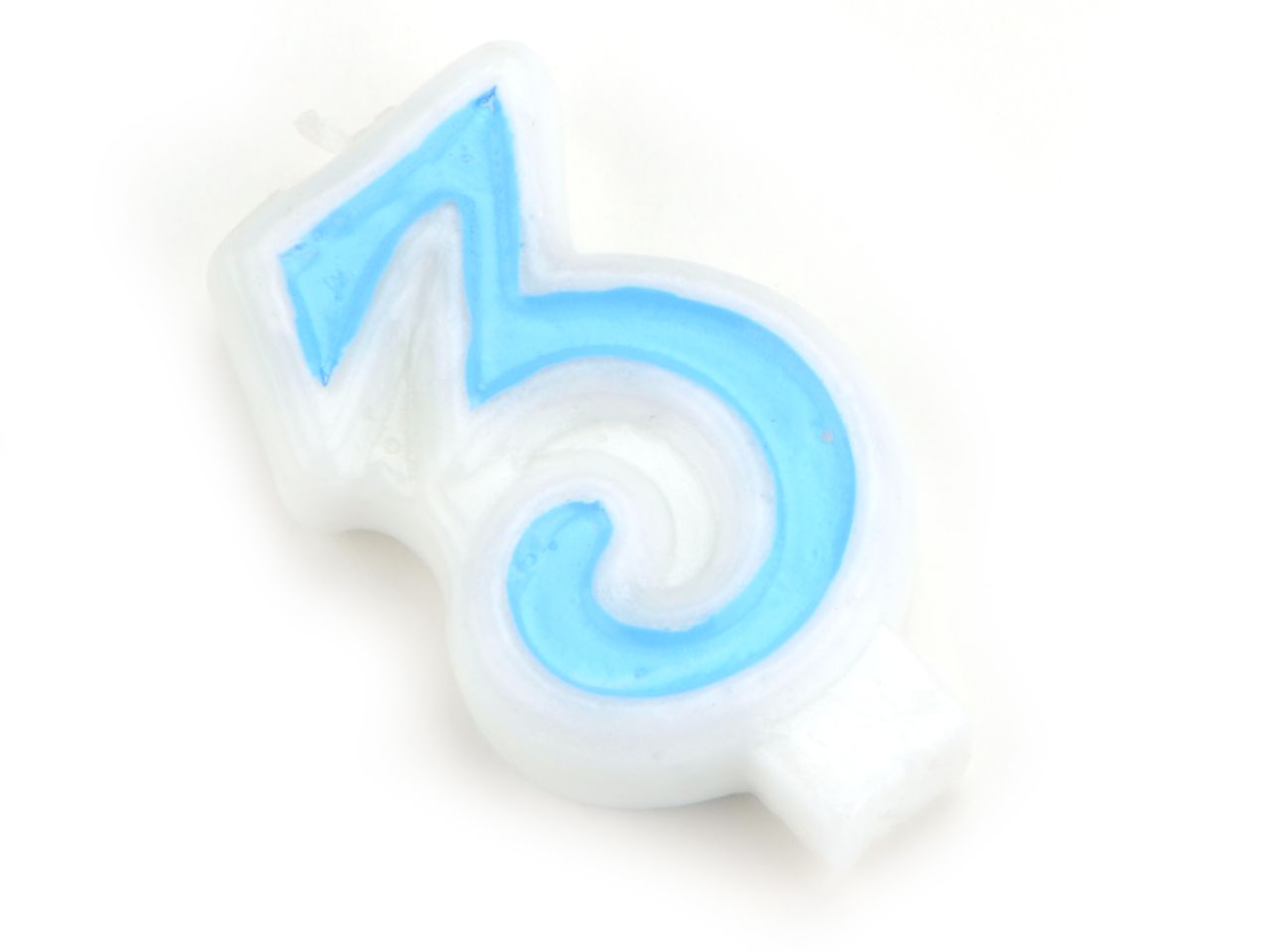Pati-Versand number candle blue 3