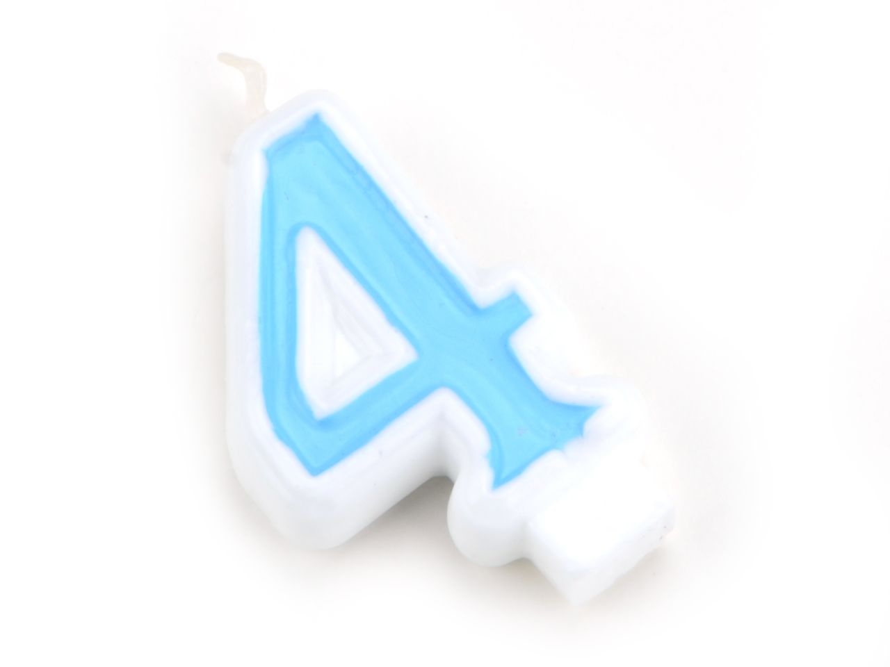 Pati-Versand number candle blue 4