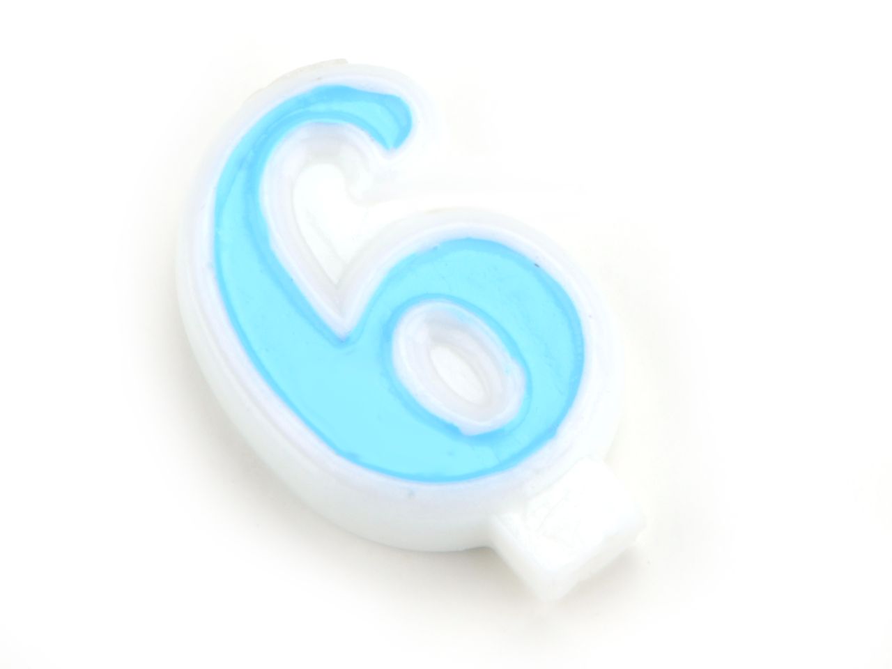 Pati-Versand number candle blue 6