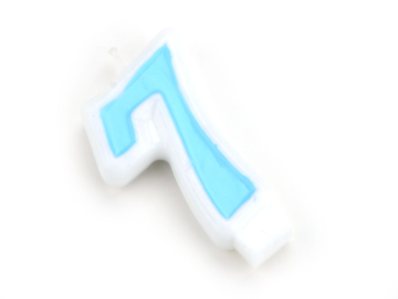 Pati-Versand number candle blue 7