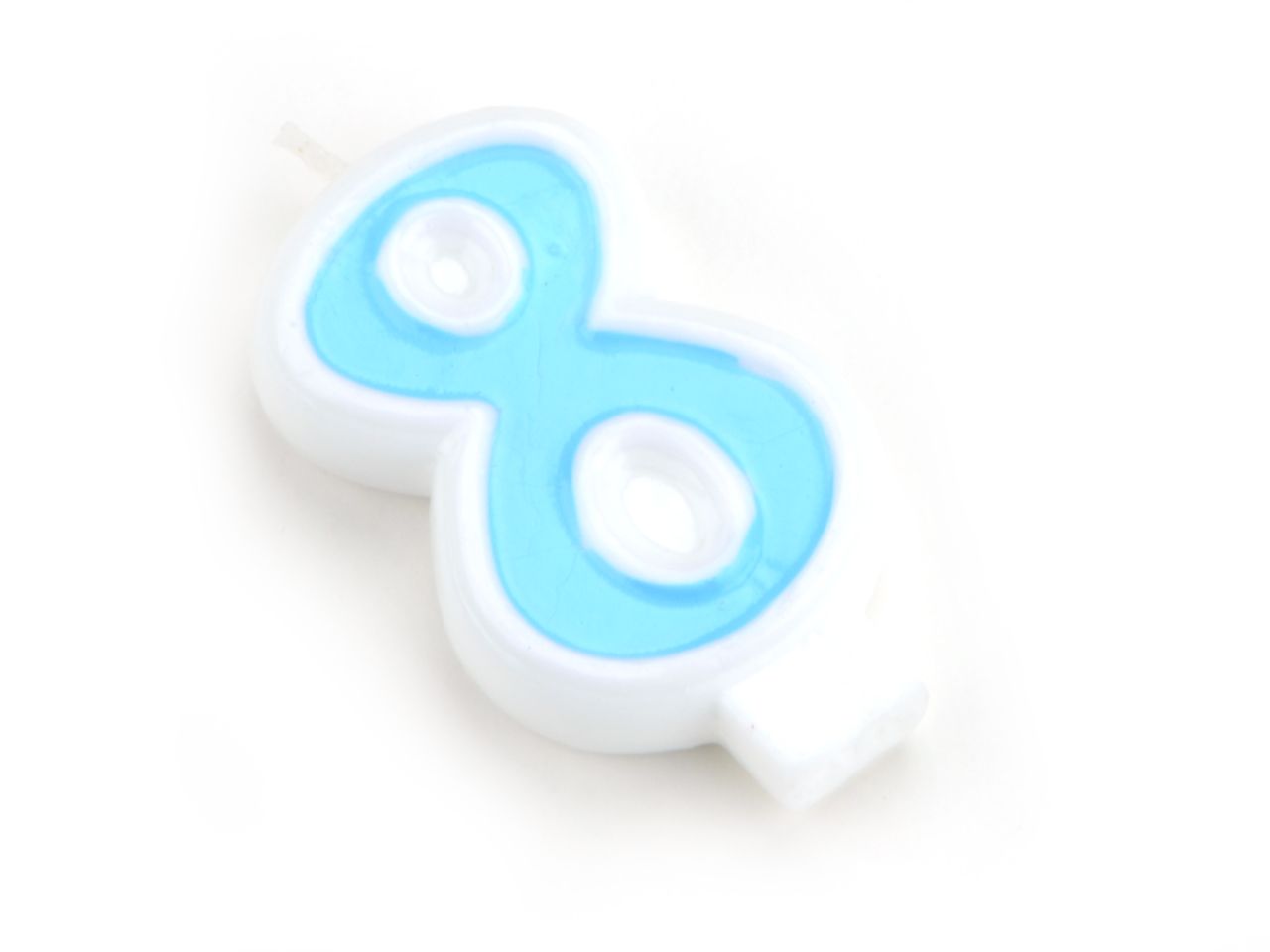 Pati-Versand number candle blue 8