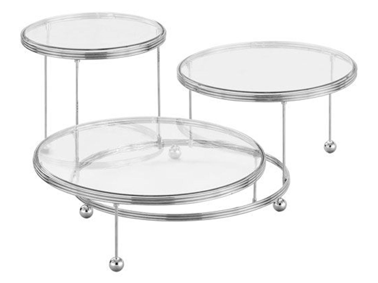 Wilton Etagere 3er mit kristallklaren Platten