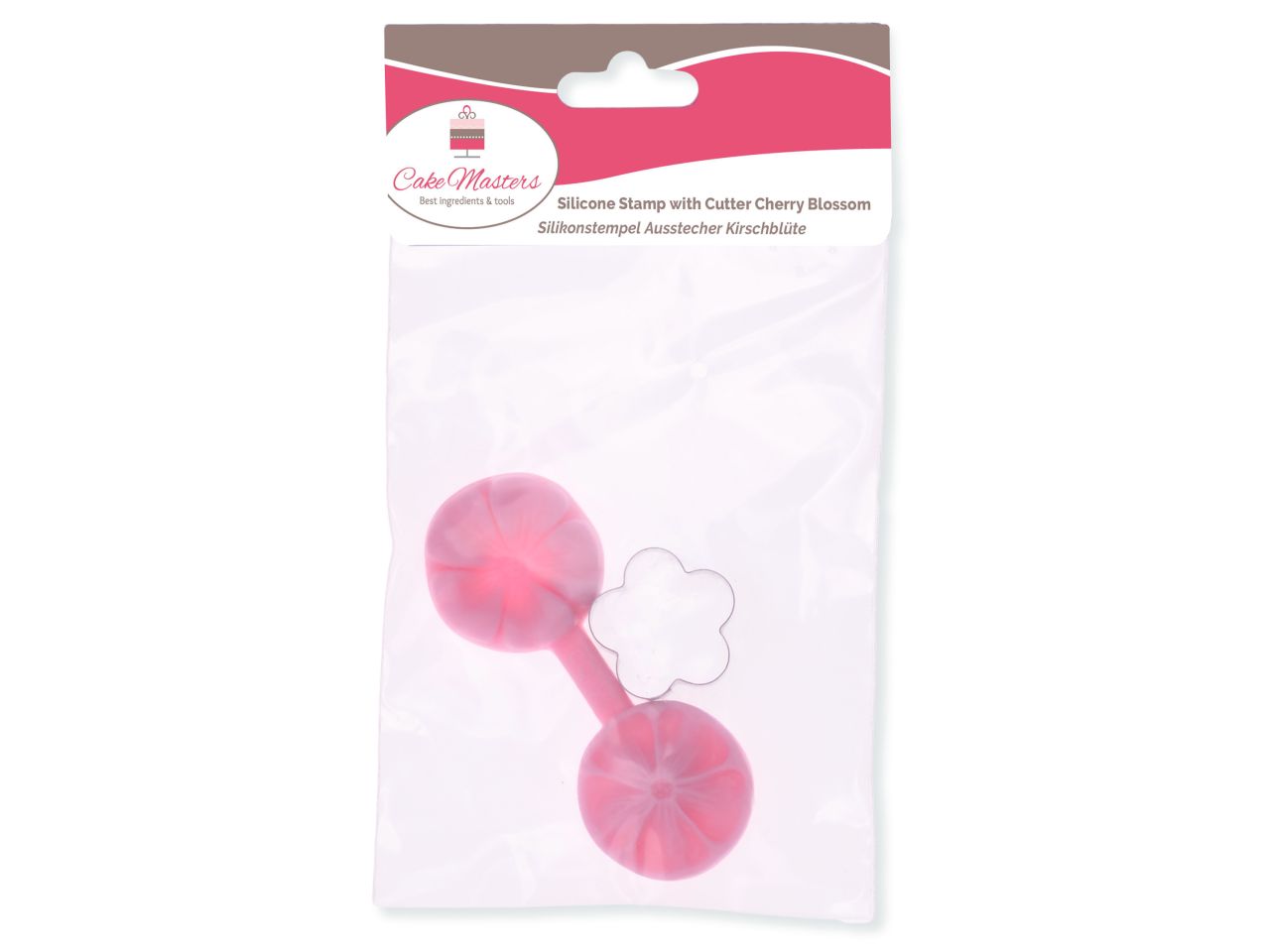 Cake-Masters silicone stamp with cherry blossom cutter