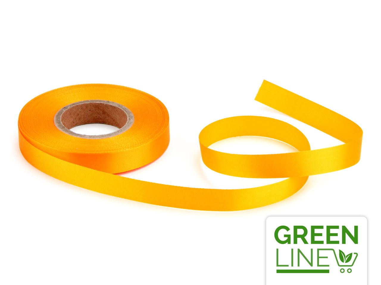 Cake-Masters Satinband gelb 14mm, 30 Meter GREENLINE