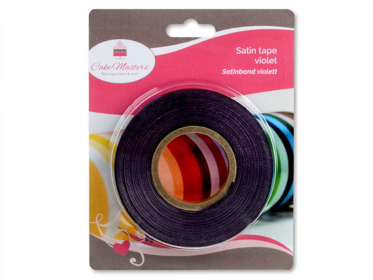 Cake-Masters Satinband violett 14mm, 30 Meter
