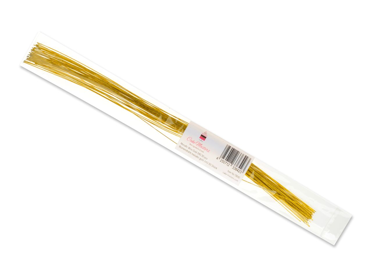 Cake-Masters Floral Wire Metallic Gold 24G 50 Pieces