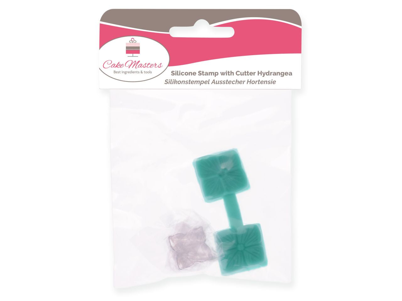 Cake-Masters silicone stamp with hydrangea cutter