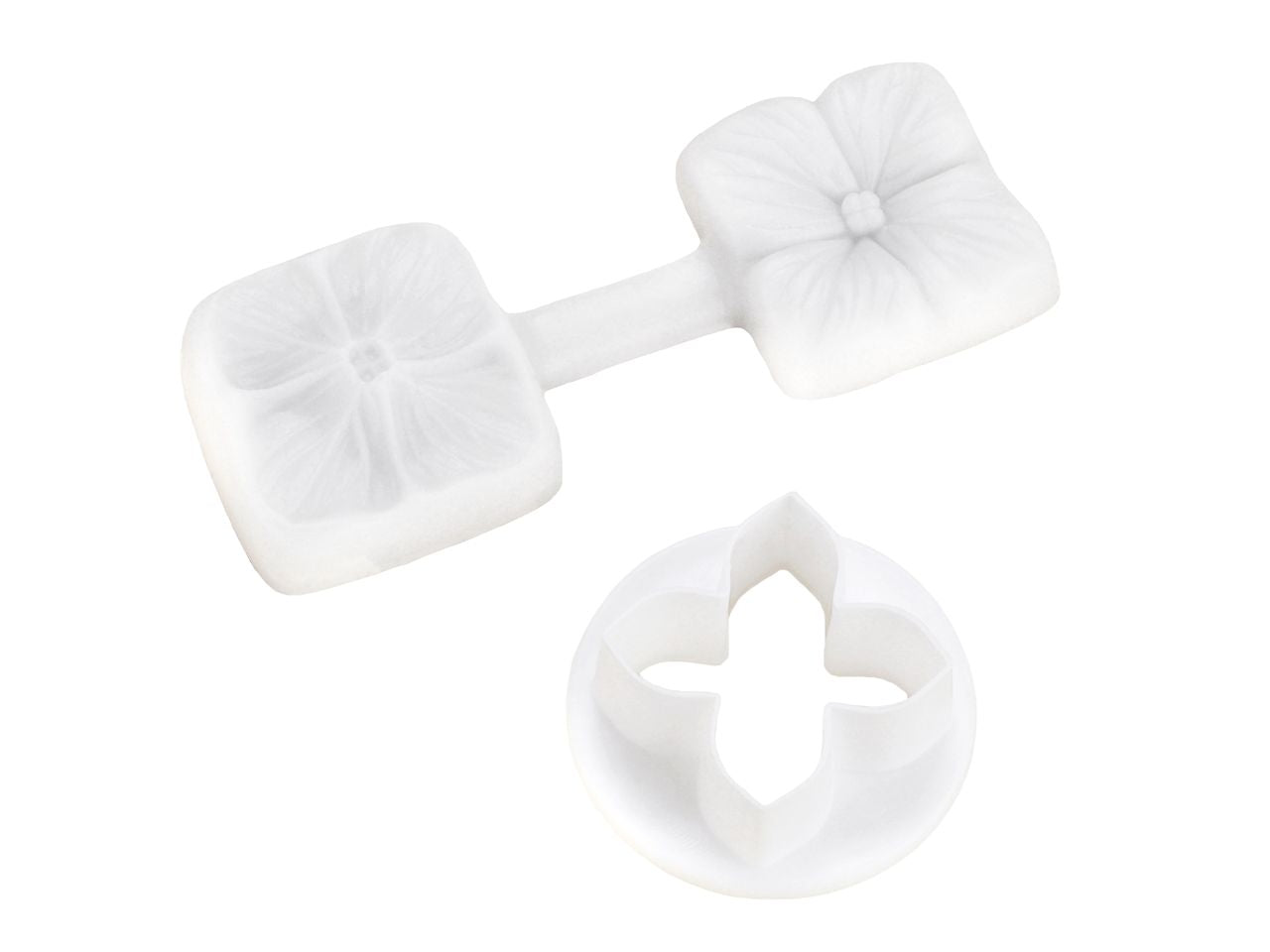 Cake-Masters silicone stamp with hydrangea cutter