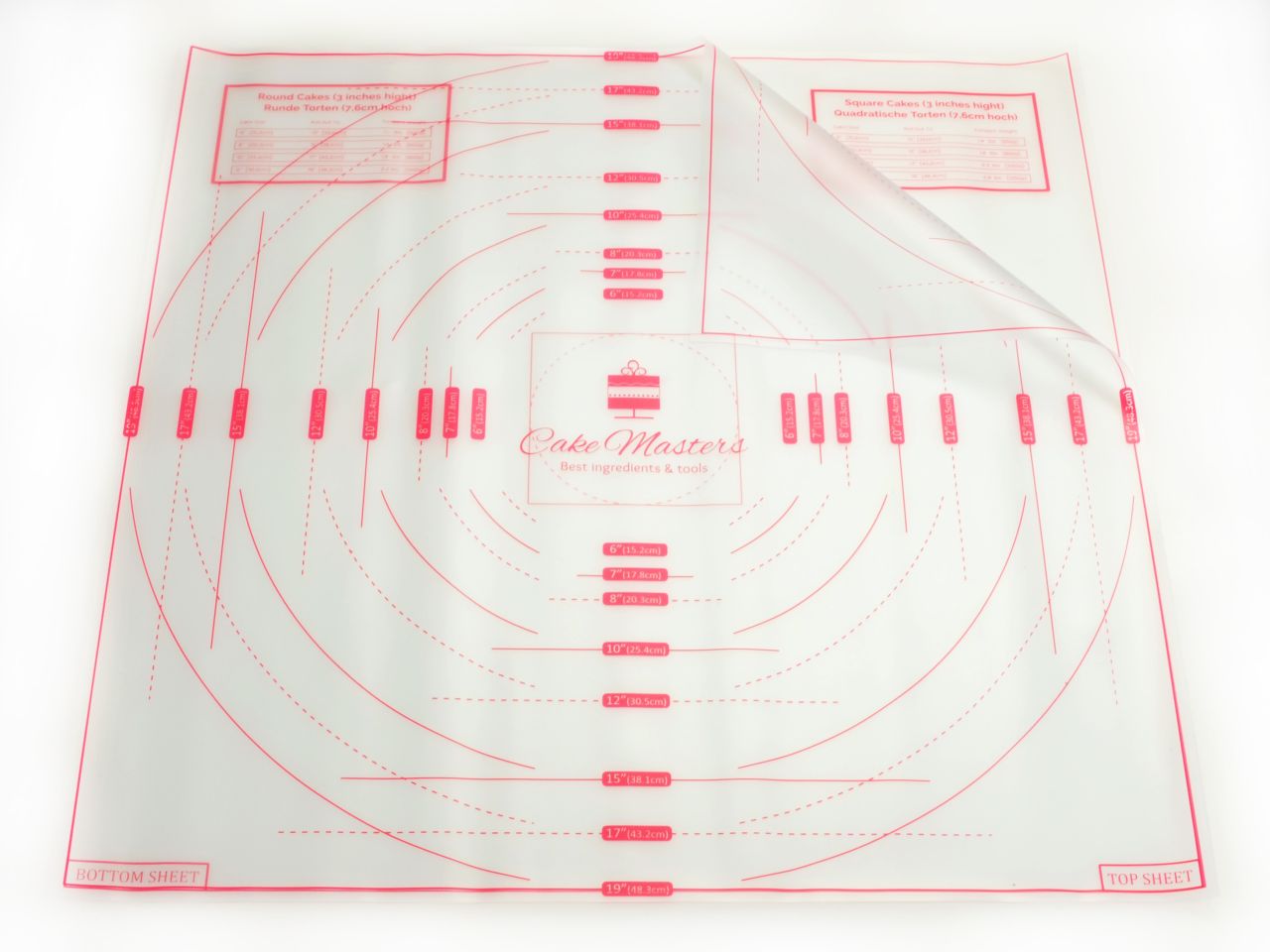 Cake-Masters Ausrollmatte 2-teilig