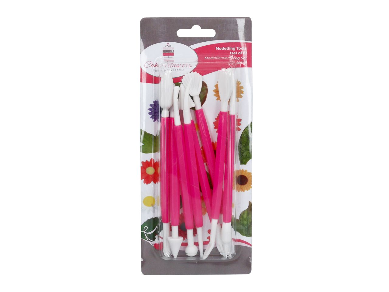 Cake-Masters modeling tool set 8 pieces.