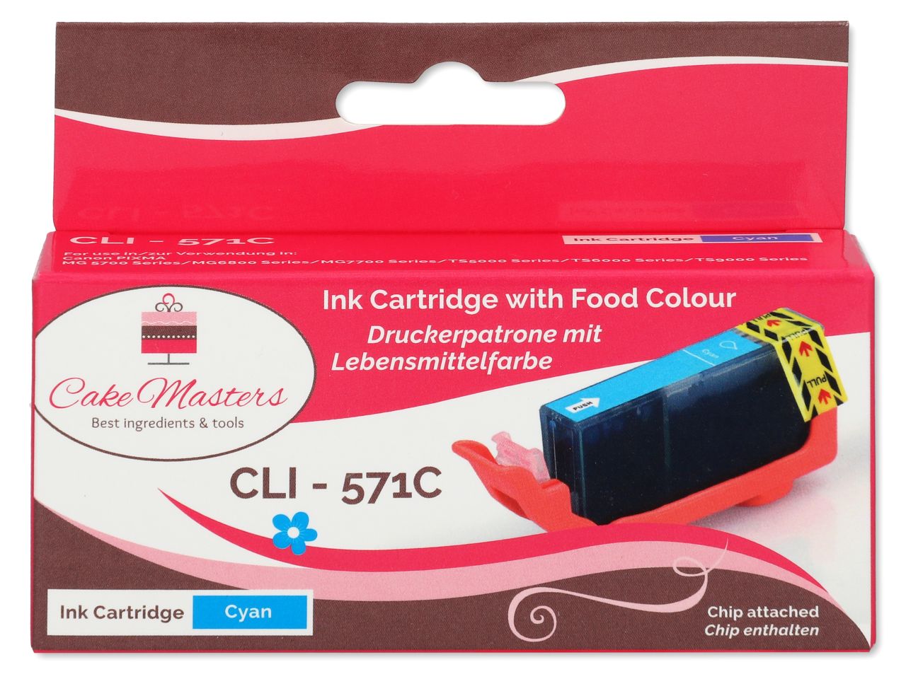 Cake-Masters cartridge cyan CLI-571C