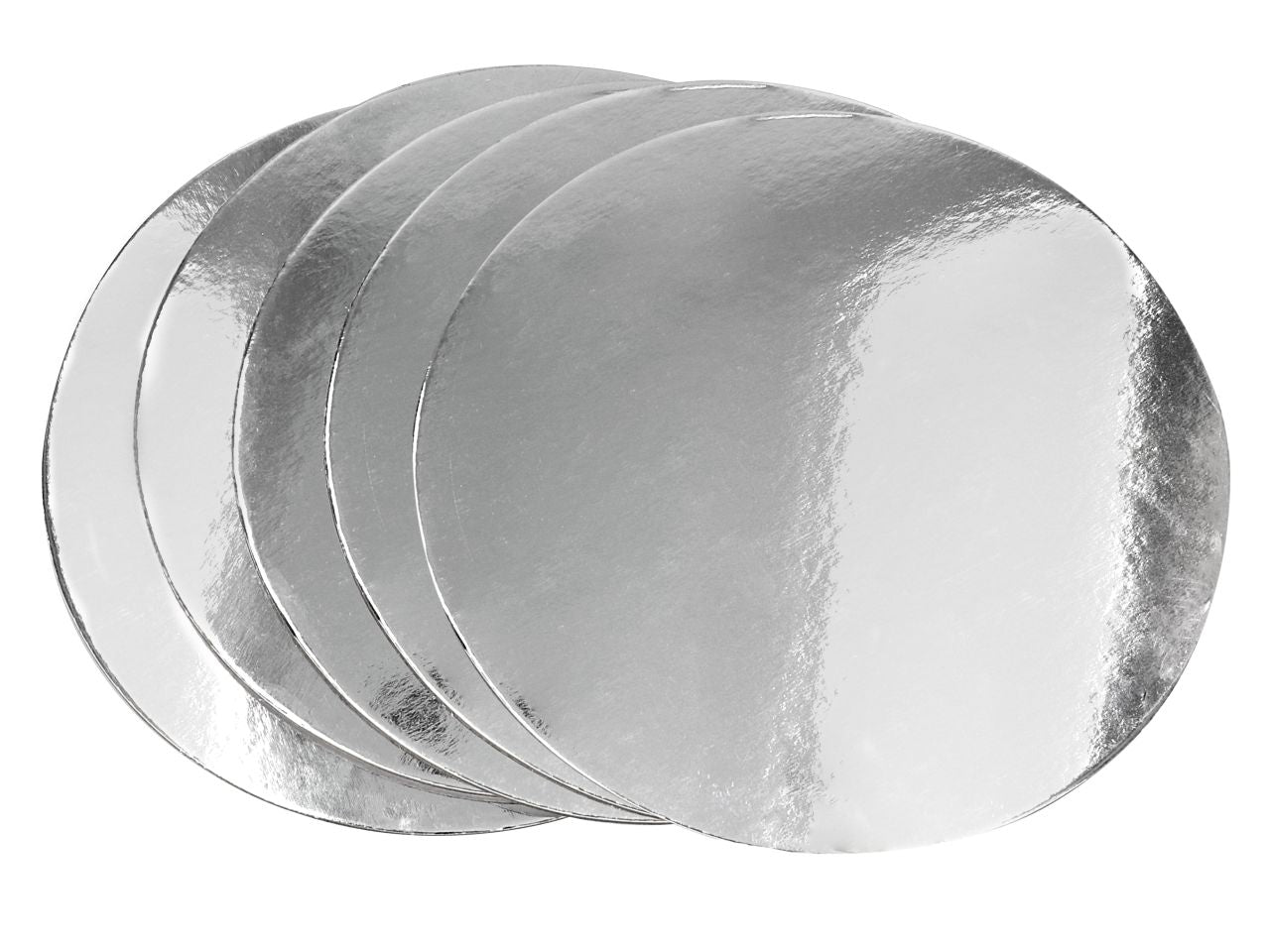 Cake-Masters Silver Plate 28cm silber glänzend 5 Stück