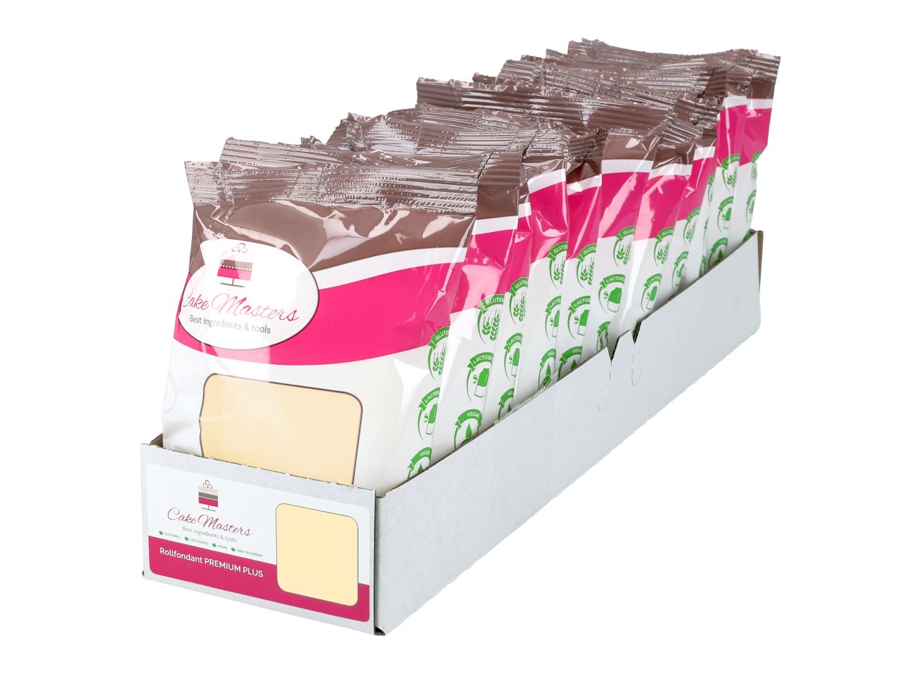 11x Cake-Masters rolled fondant PREMIUM PLUS champagne 250g