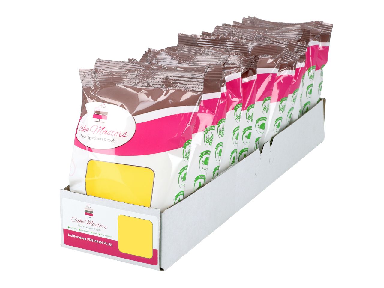 11x Cake-Masters roll fondant PREMIUM PLUS yellow 250g