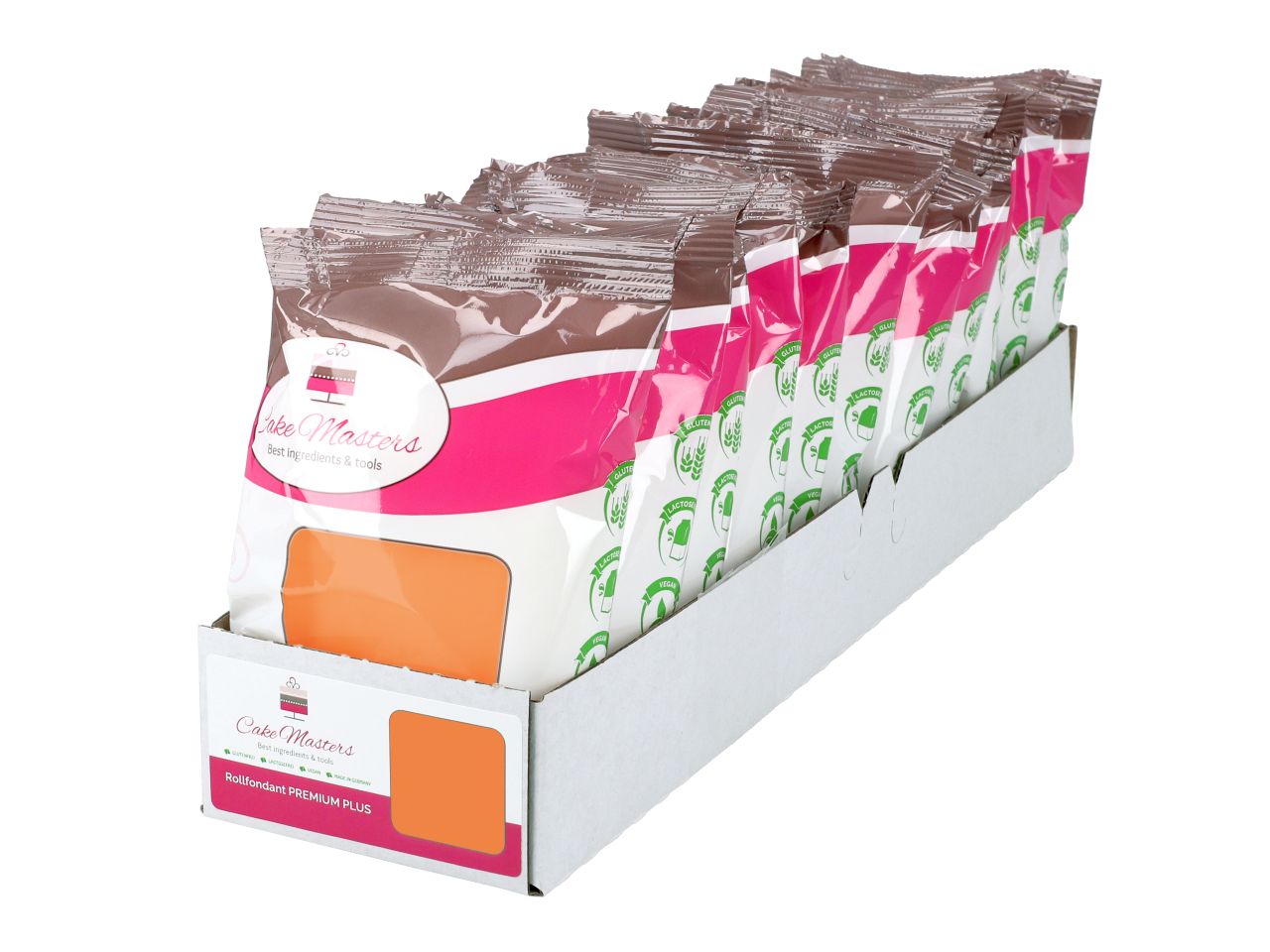 11x Cake-Masters roll fondant PREMIUM PLUS orange 250g