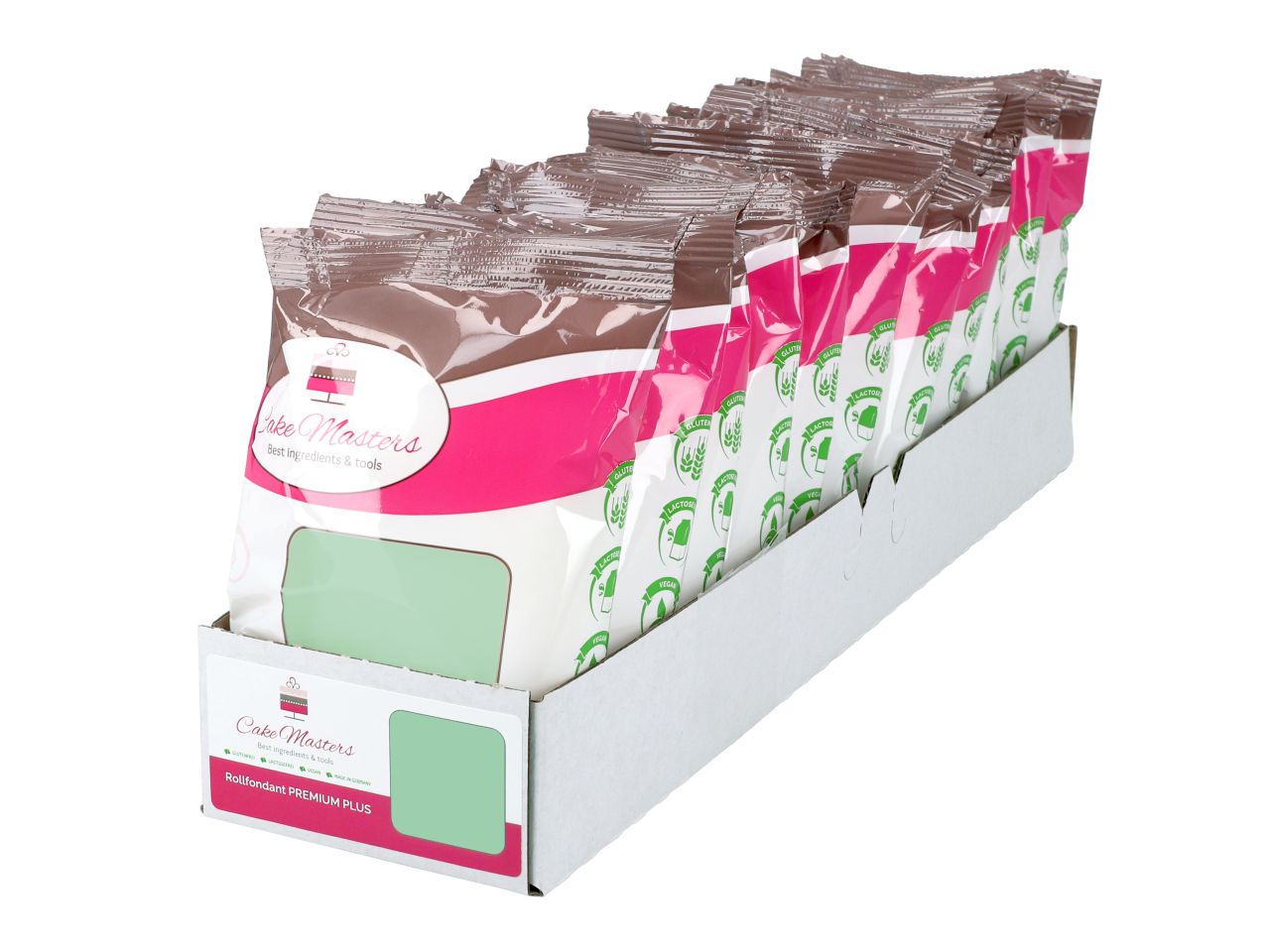 11x Cake-Masters rolled fondant PREMIUM PLUS mint green 250g