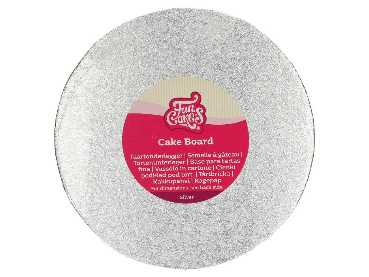 FunCakes Cake Card Round 22.5cm, thickness 3mm