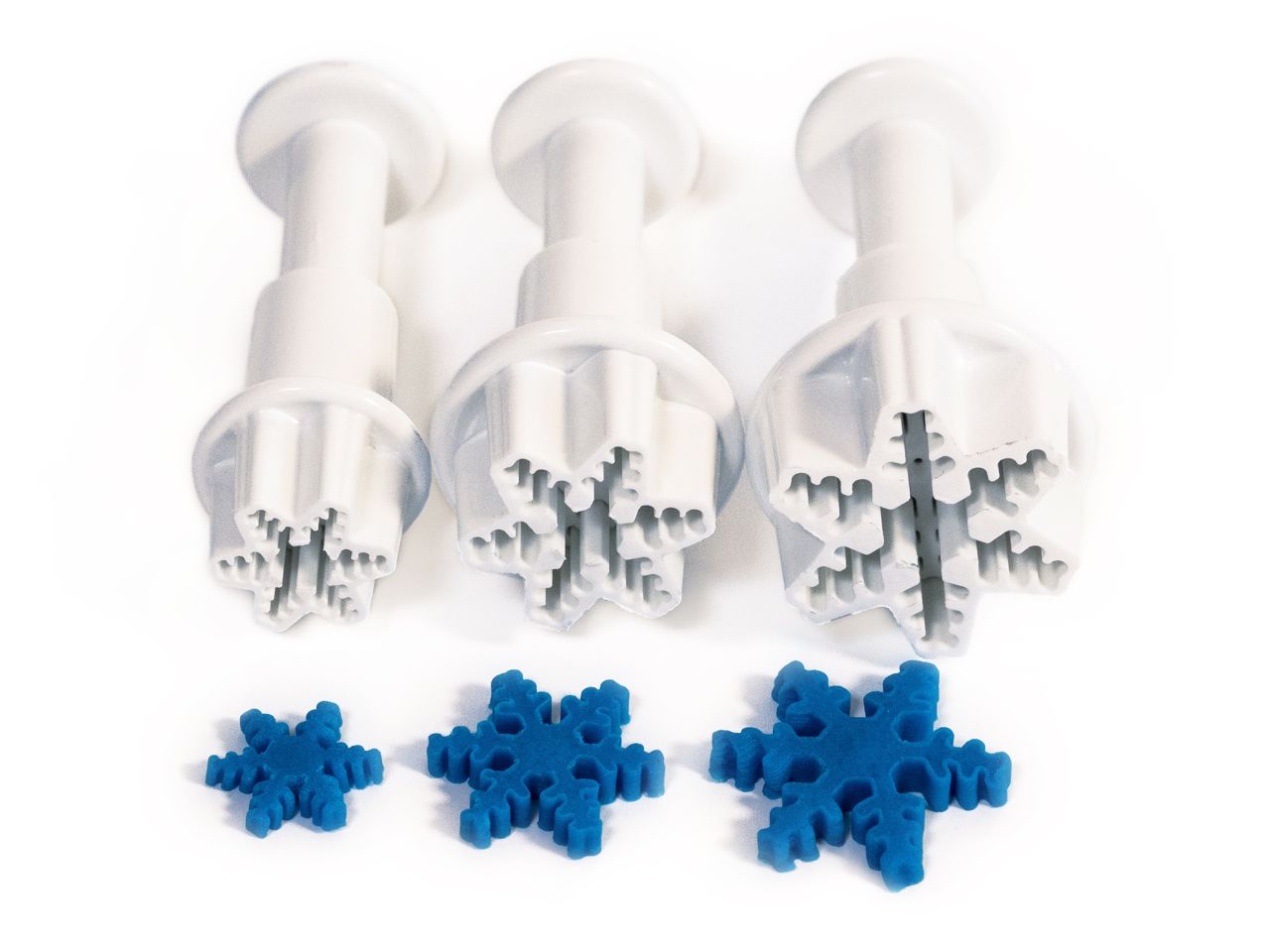 dekofee Stempelausstecher mini Schneeflocken 3tlg.