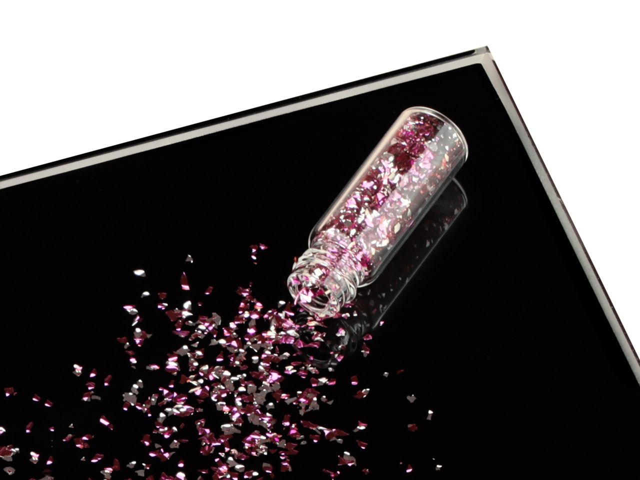 Cake-Masters Mini-Flacon Flitter grob silber-violett