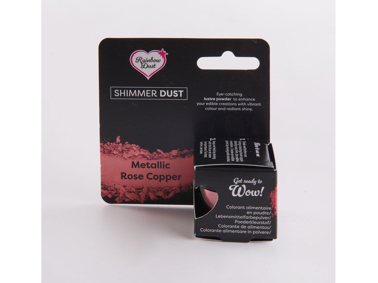 Rainbow Dust Puderfarbe Metallic Rose Copper 3g