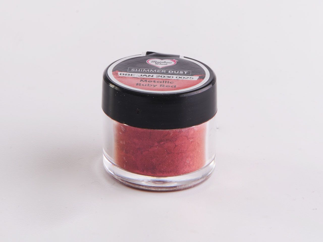 Rainbow Dust Puderfarbe Metallic Ruby Red 3g
