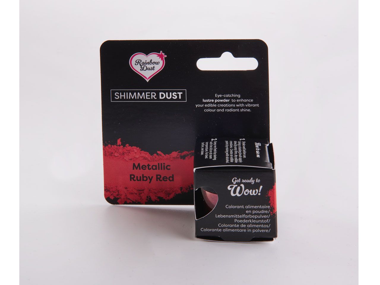 Rainbow Dust Puderfarbe Metallic Ruby Red 3g