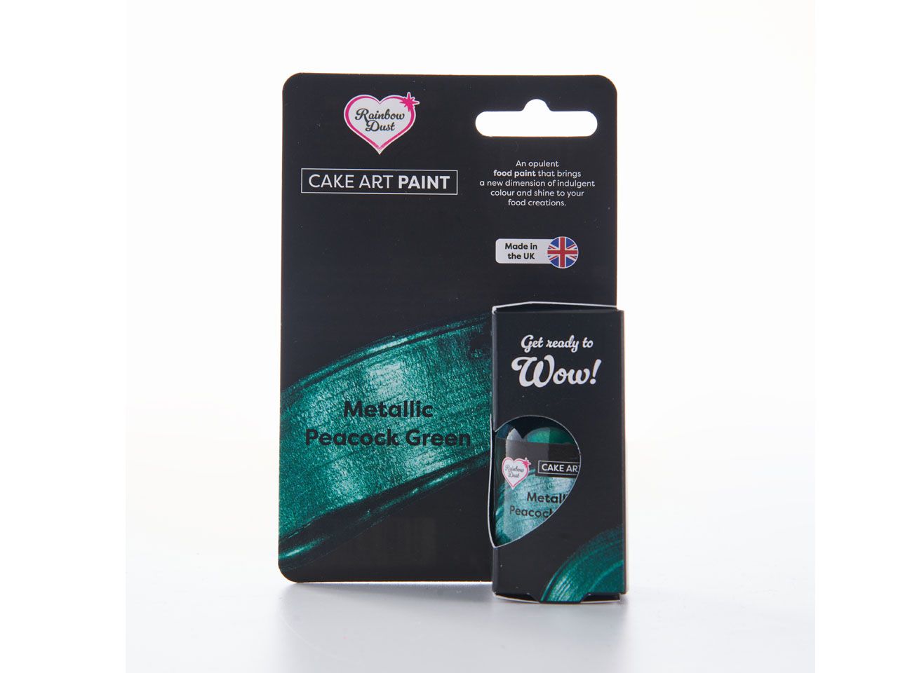 Rainbow Dust Metallic Food Coloring Peacock Green 25ml