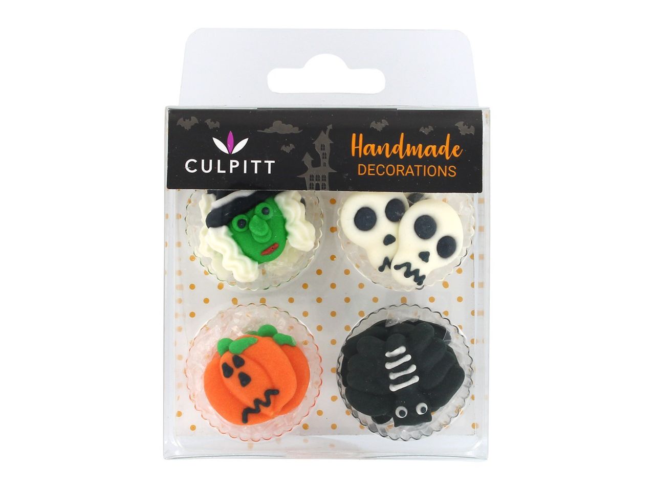 Culpitt Zuckerdekor Halloween Totenkopf 25mm 12 Stück