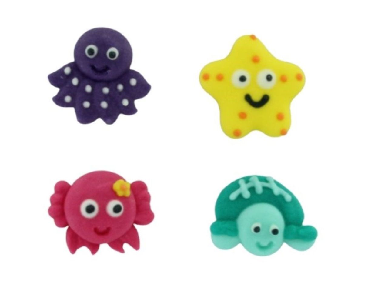 Culpitt Tortendeko Zuckerdeko Meerestiere 12 Stück