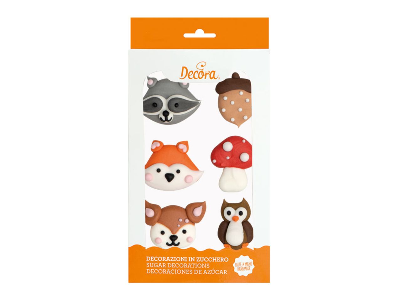 Decora Zuckerdekore Waldtiere 6 Stück