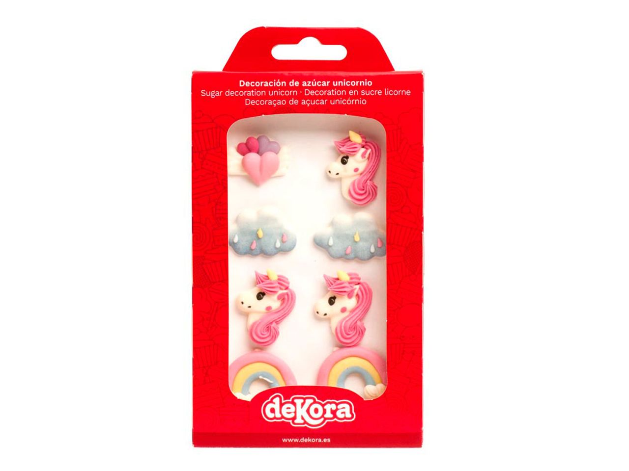 Dekora Zuckerdekor Einhorn 8 Stück