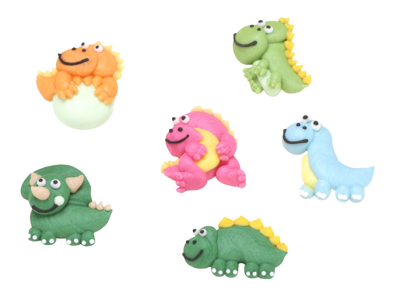 Cake-Masters Zuckerdekor Dinos 2D 3x3cm 6 Stück