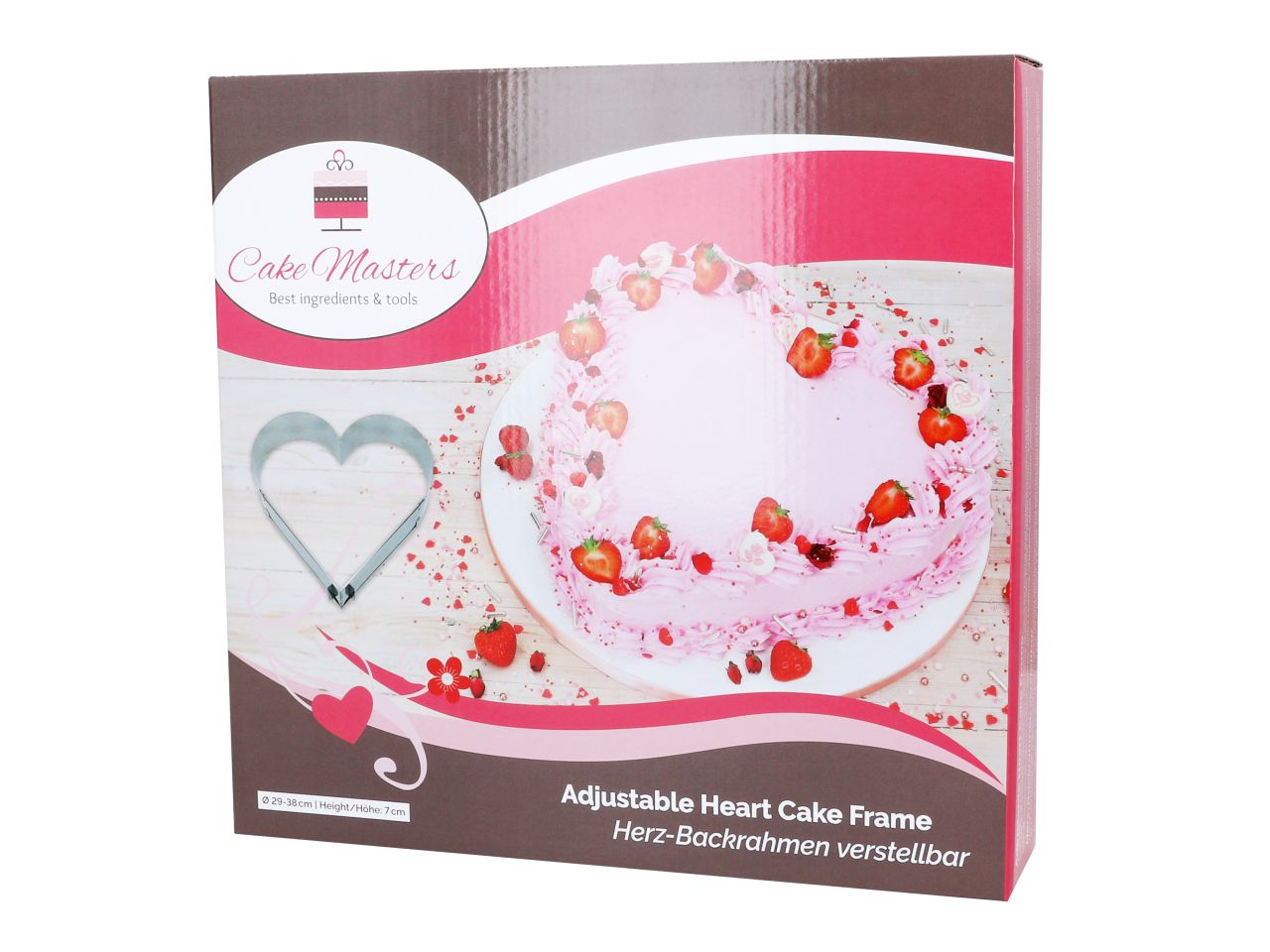 Cake-Masters Herz-Backrahmen verstellbar